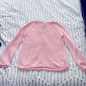 H&M Pink V Neck sweater size S